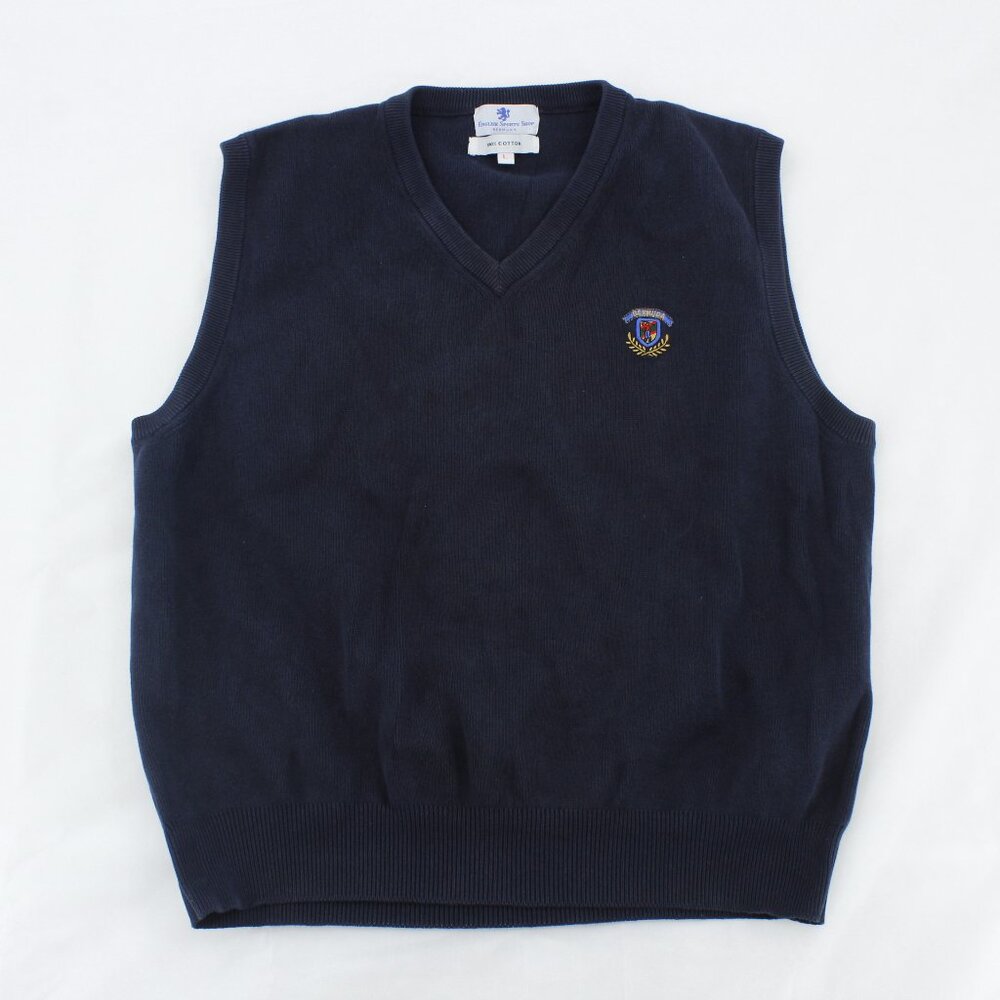 English Sports‎ Shop Bermuda Knitted Vest – Navy Blue – Original Preppy Style